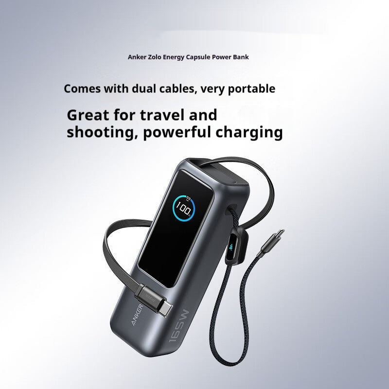 Comes With Two-wire Power Bank Fast Charging Mobile Power Supply