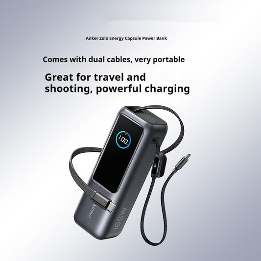 Comes With Two-wire Power Bank Fast Charging Mobile Power Supply